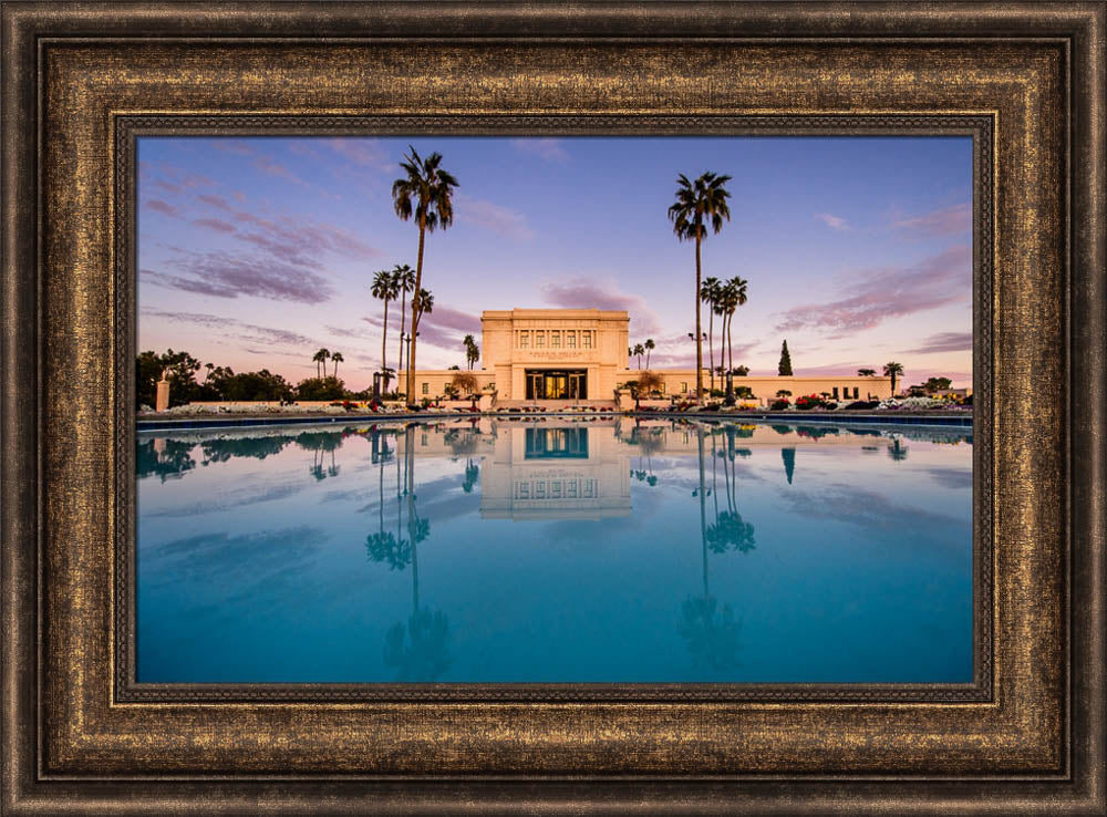 Mesa Temple - Sunset Reflection by Scott Jarvie