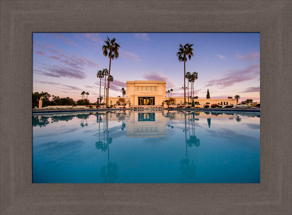 Mesa Temple - Sunset Reflection by Scott Jarvie