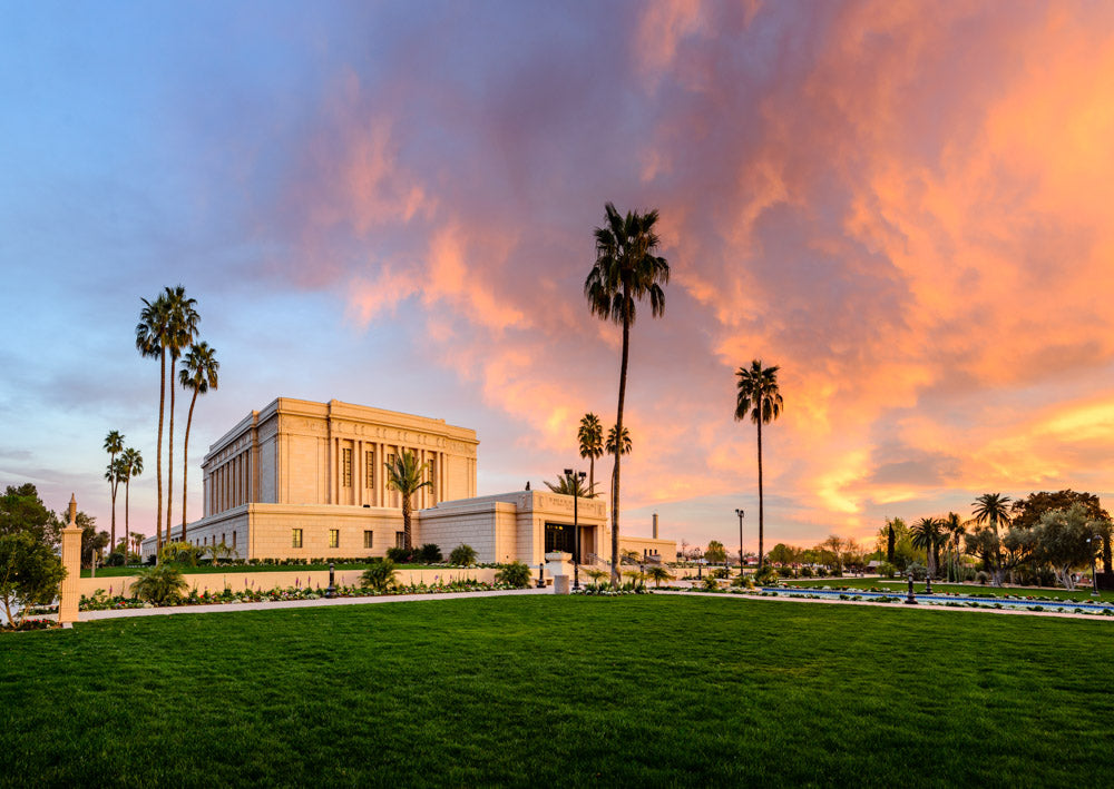 Mesa Temple - Sunset on Fire by Scott Jarvie