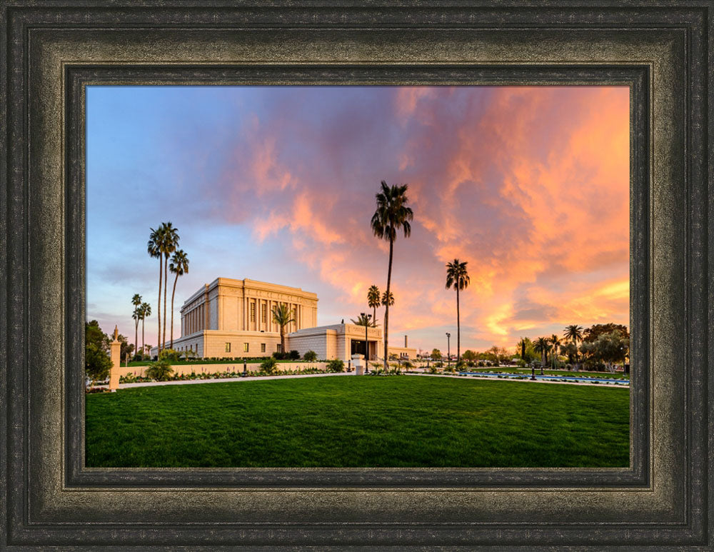 Mesa Temple - Sunset on Fire by Scott Jarvie