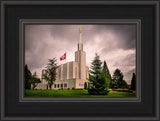 Bern Switzerland Temple - Stormy Flag by Scott Jarvie