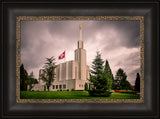 Bern Switzerland Temple - Stormy Flag by Scott Jarvie