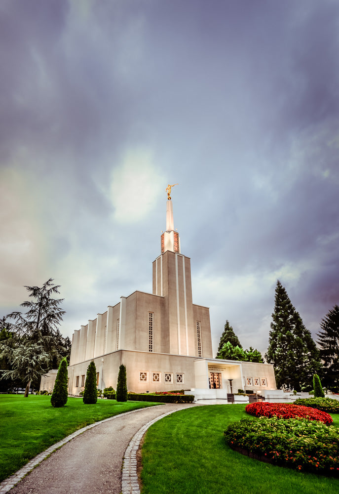 Bern Switzerland Temple - Walkway by Scott Jarvie