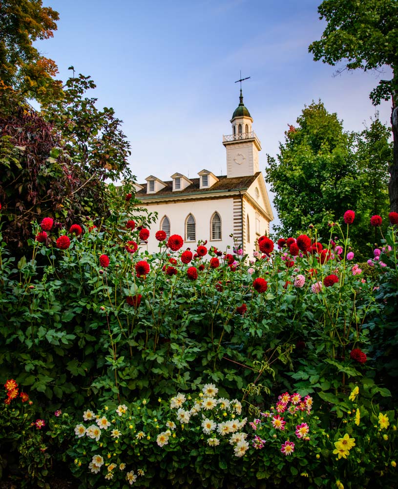 Kirtland Temple- Flowers by Scott Jarvie