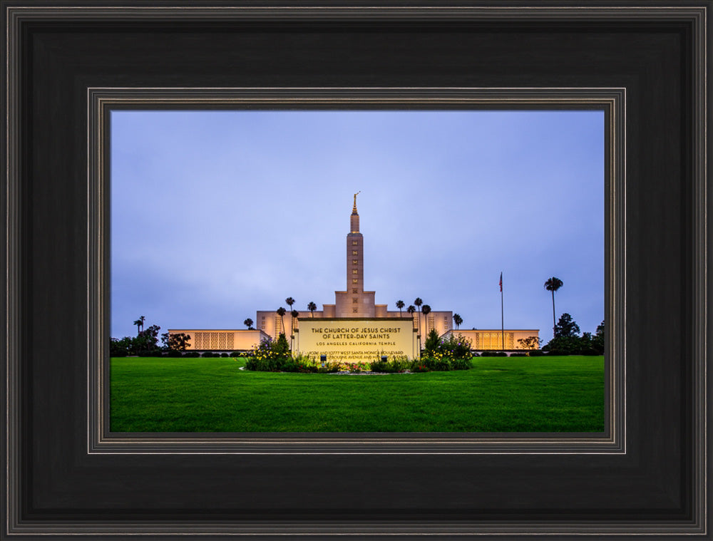 Los Angeles Temple - Sign by Scott Jarvie