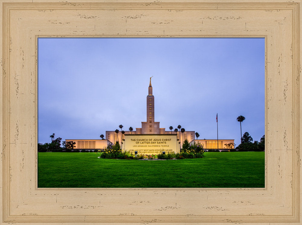 Los Angeles Temple - Sign by Scott Jarvie