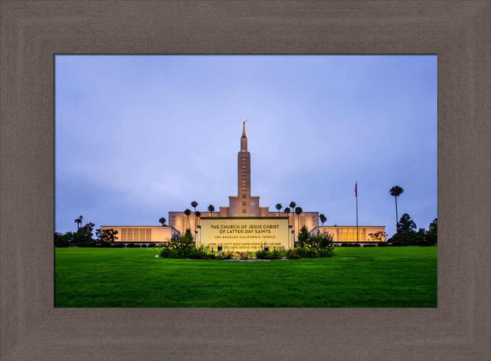 Los Angeles Temple - Sign by Scott Jarvie