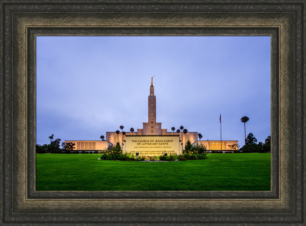 Los Angeles Temple - Sign by Scott Jarvie