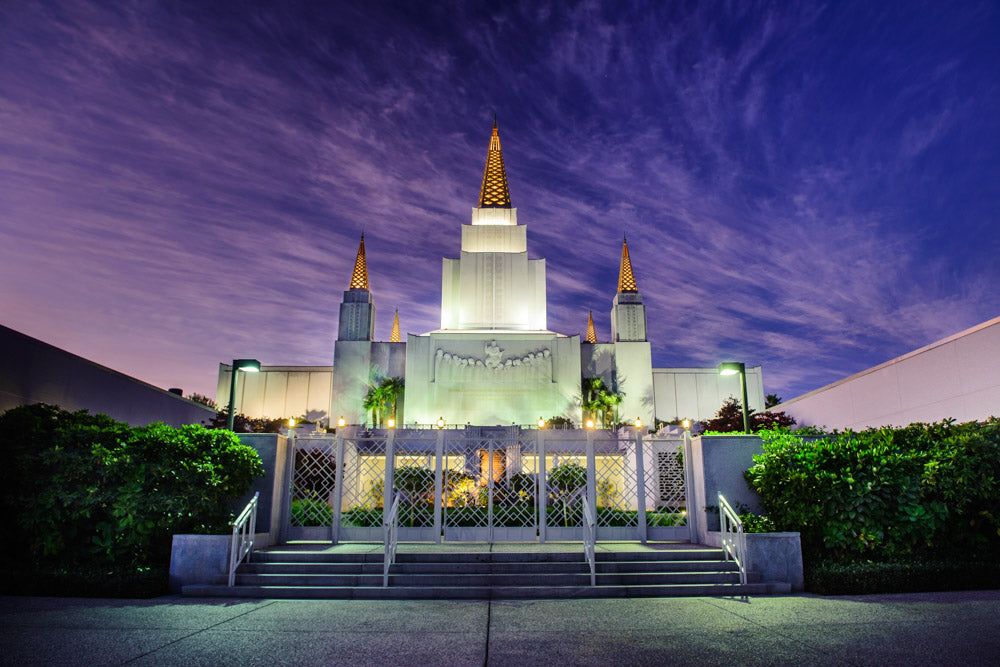 Oakland Temple - Twilight by Scott Jarvie | Altus Fine Art