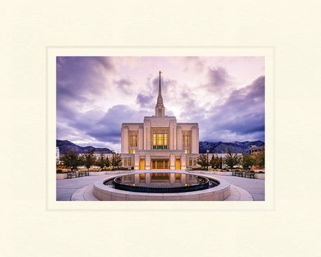 Ogden Temple - Morning Reflection 5x7 print