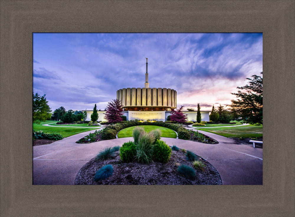 Provo Temple - Purple Twilight by Scott Jarvie