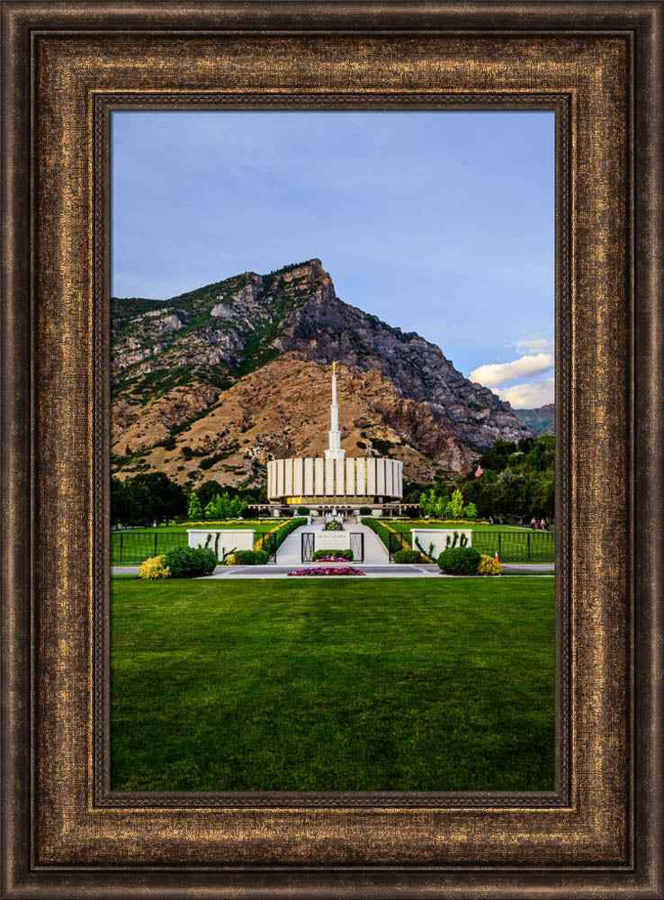 Provo Temple - Mountains by Scott Jarvie