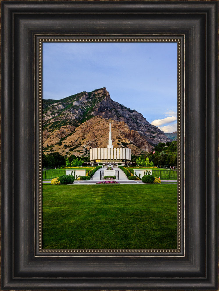 Provo Temple - Mountains by Scott Jarvie