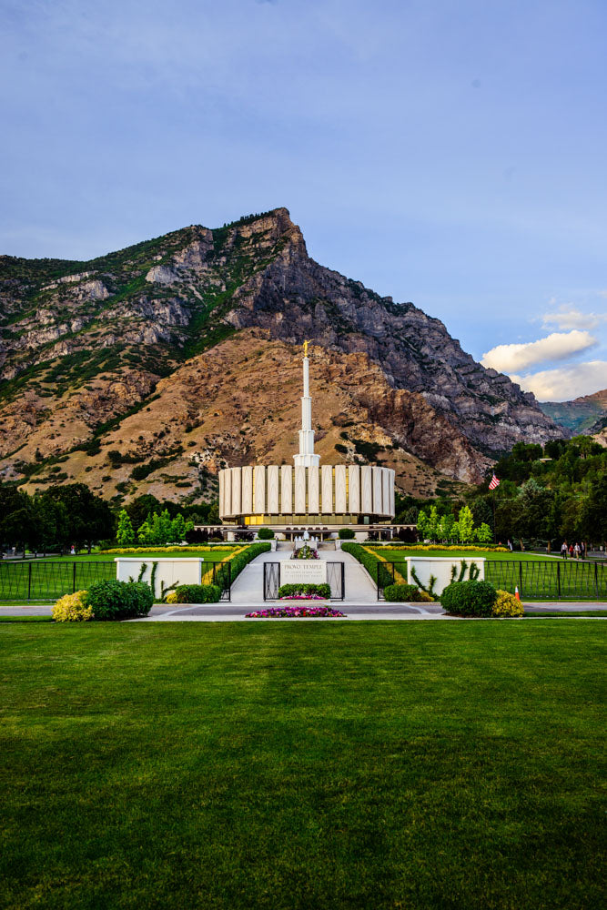 Provo Temple - Mountains by Scott Jarvie