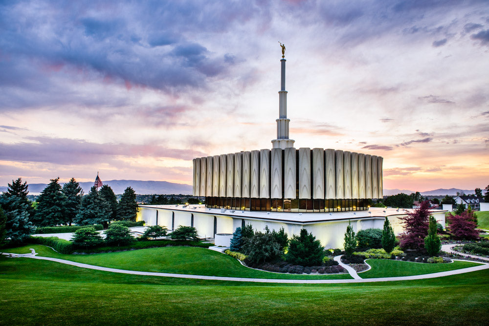 Provo Temple - Sunset by Scott Jarvie