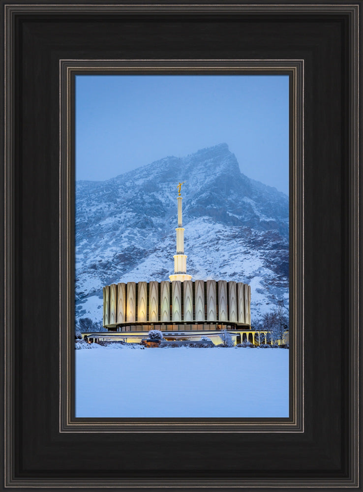 Provo Temple - Snowy Mountain by Scott Jarvie