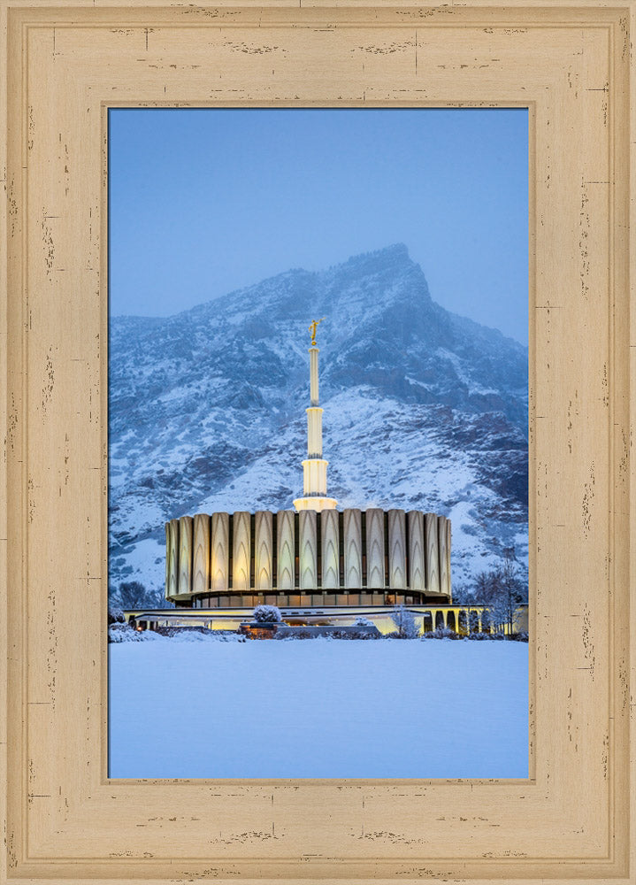 Provo Temple - Snowy Mountain by Scott Jarvie