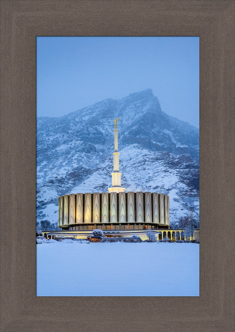 Provo Temple - Snowy Mountain by Scott Jarvie