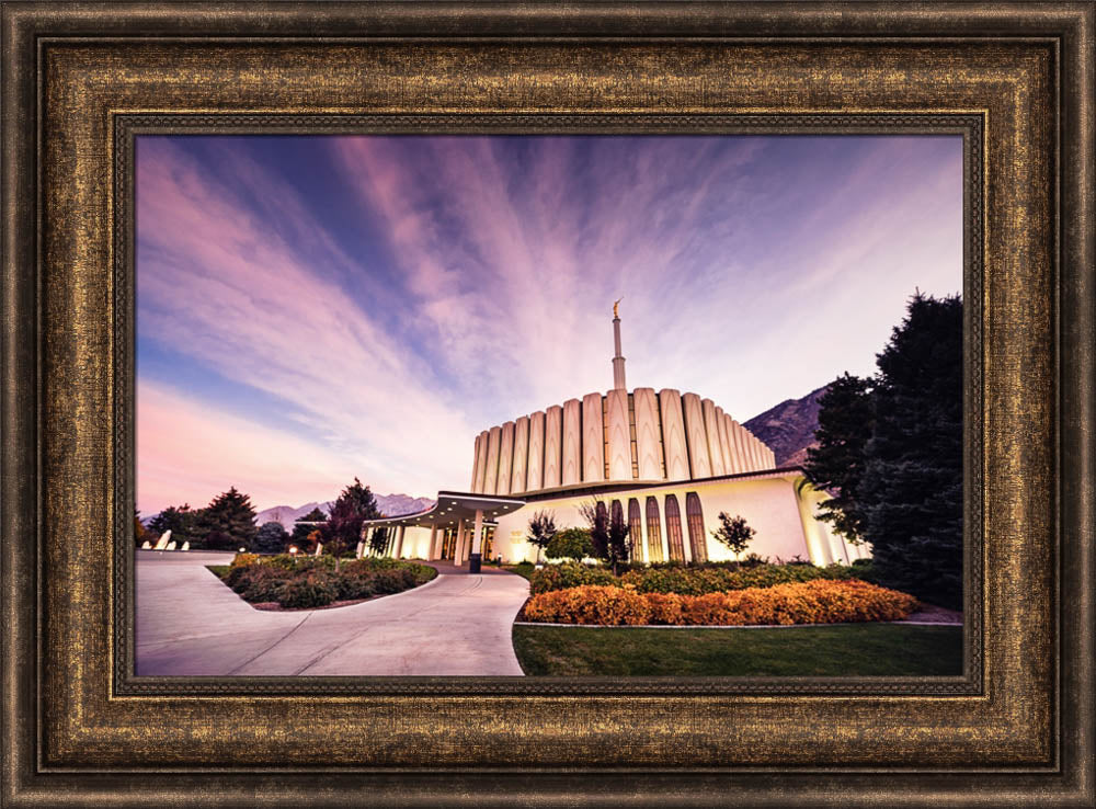 Provo Temple - Sunrise Walkway by Scott Jarvie