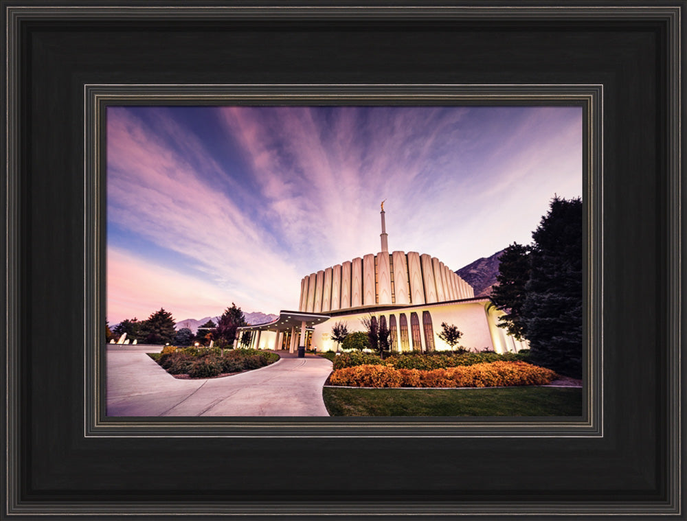 Provo Temple - Sunrise Walkway by Scott Jarvie