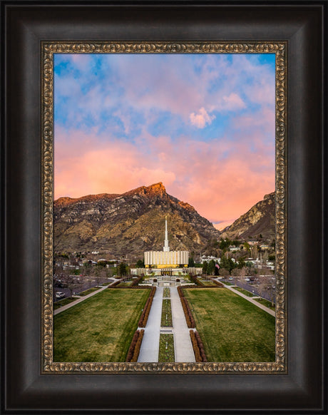 Provo Temple - Sunset Over the Mountain by Scott Jarvie