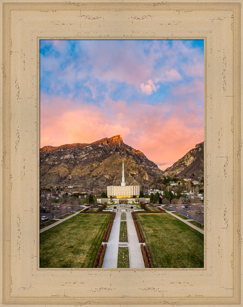 Provo Temple - Sunset Over the Mountain by Scott Jarvie