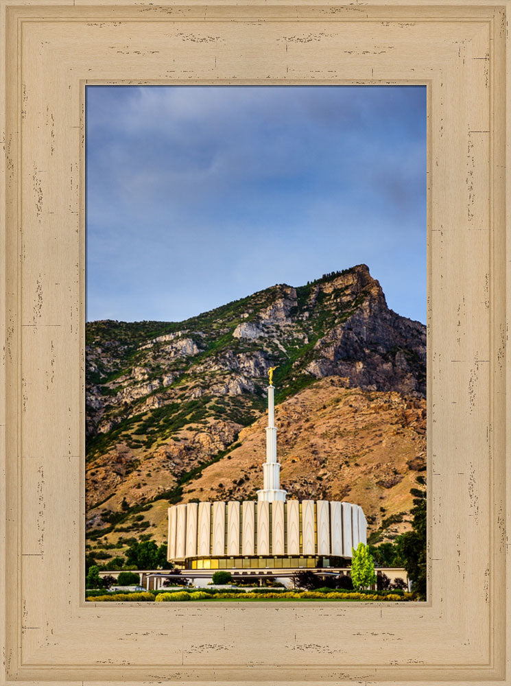 Provo Temple - Vertical Mountains by Scott Jarvie
