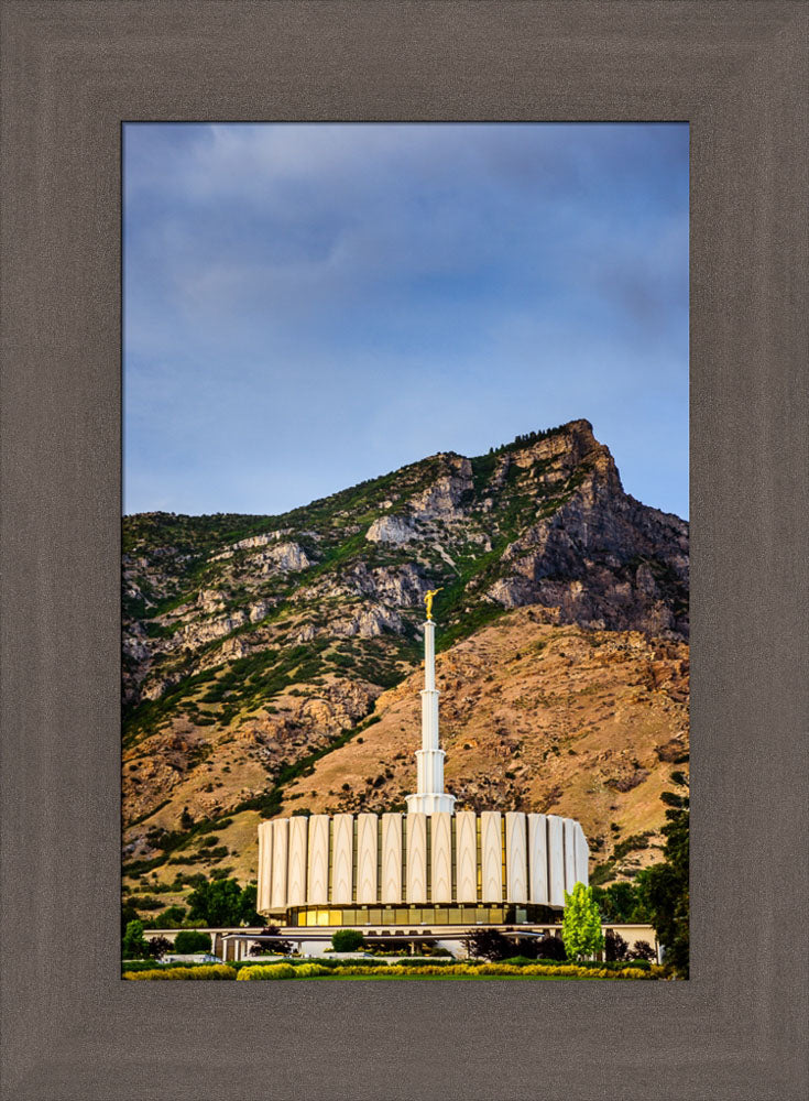 Provo Temple - Vertical Mountains by Scott Jarvie