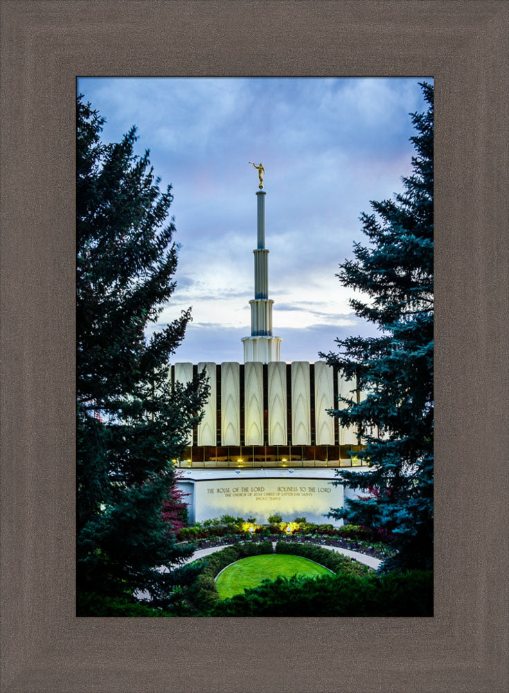 Provo Temple - Between the Trees by Scott Jarvie