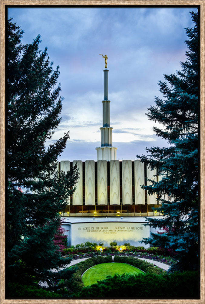 Provo Temple - Between the Trees by Scott Jarvie