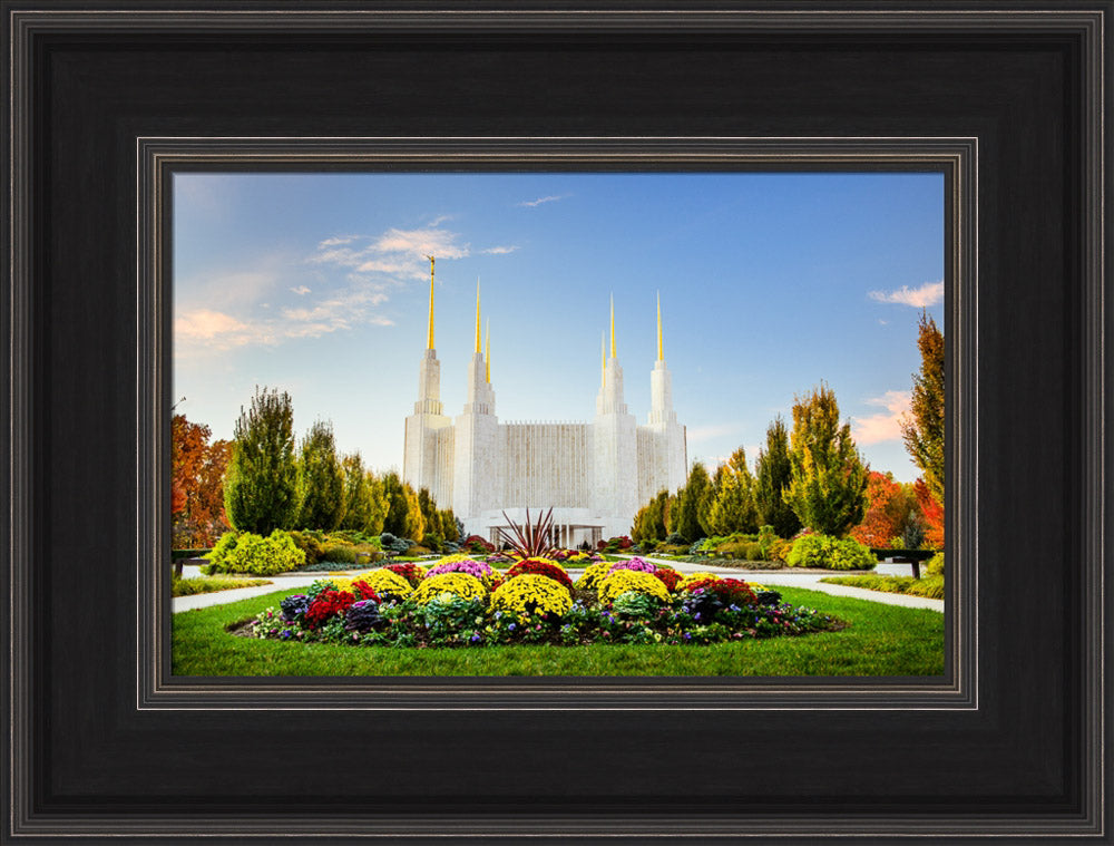 Washington DC Temple - Flowers by Scott Jarvie