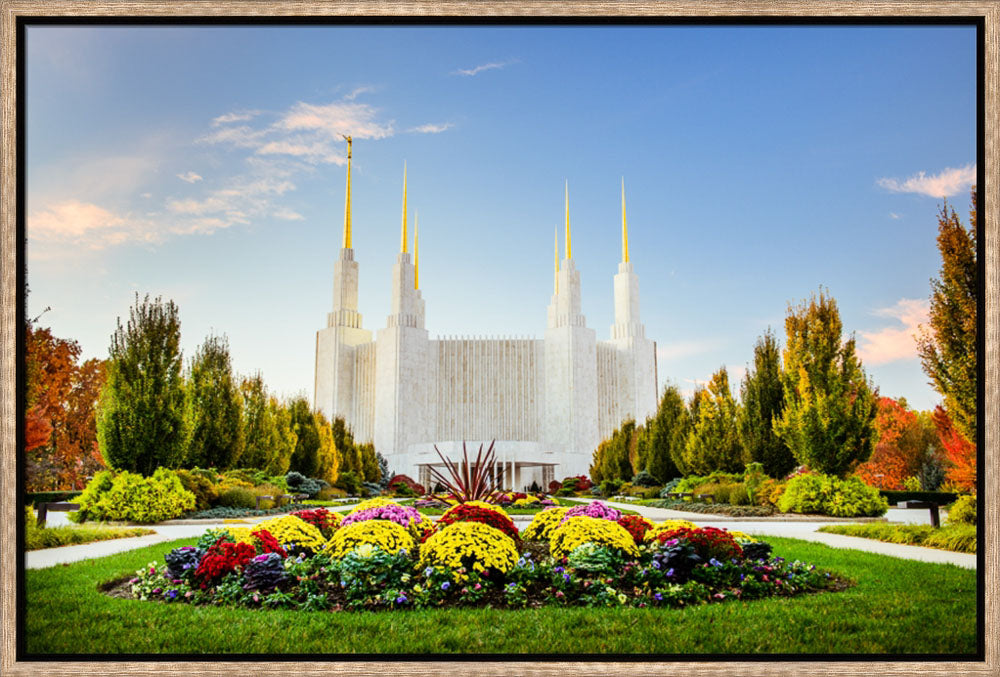 Washington DC Temple - Flowers by Scott Jarvie