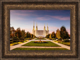 Washington DC Temple - Yellow Christmas Lights by Scott Jarvie