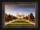 Washington DC Temple - Yellow Christmas Lights by Scott Jarvie