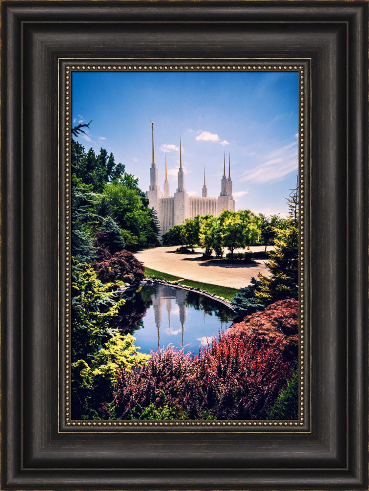 Washington DC Temple - Daytime Reflection by Scott Jarvie