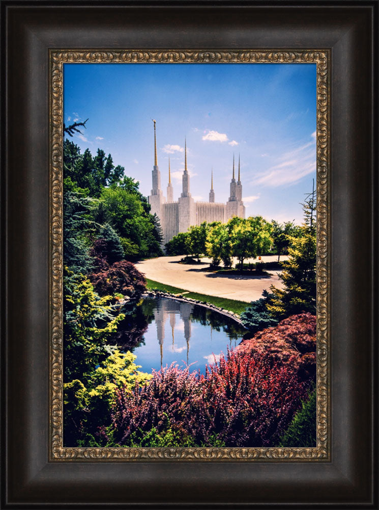 Washington DC Temple - Daytime Reflection by Scott Jarvie