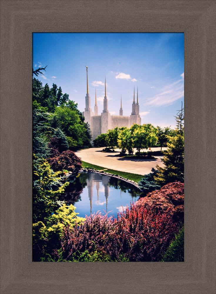 Washington DC Temple - Daytime Reflection by Scott Jarvie