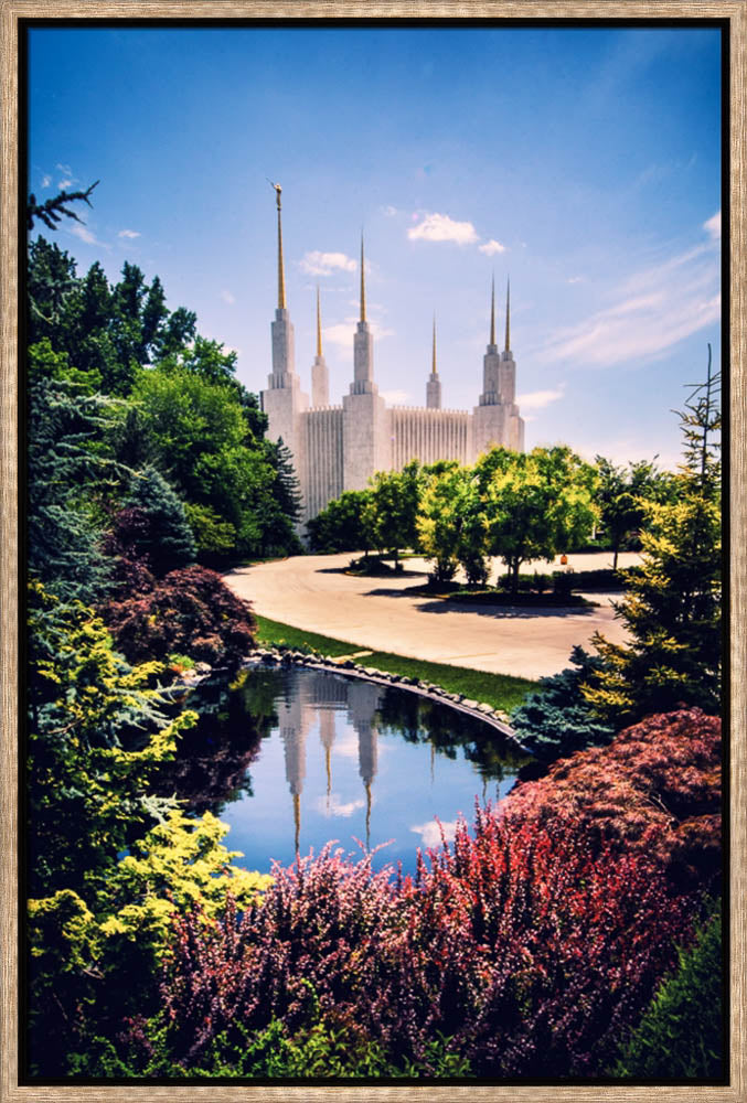 Washington DC Temple - Daytime Reflection by Scott Jarvie