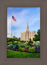 Seattle Temple - Flag by Scott Jarvie