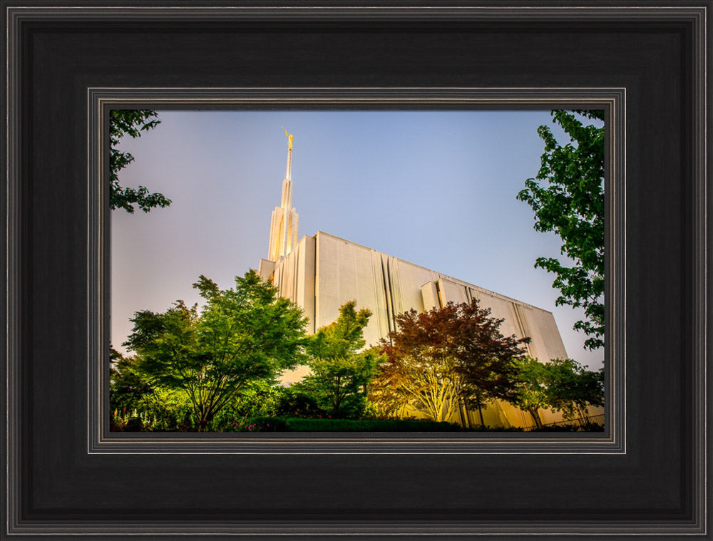 Seattle Temple - Sunset from the Side by Scott Jarvie