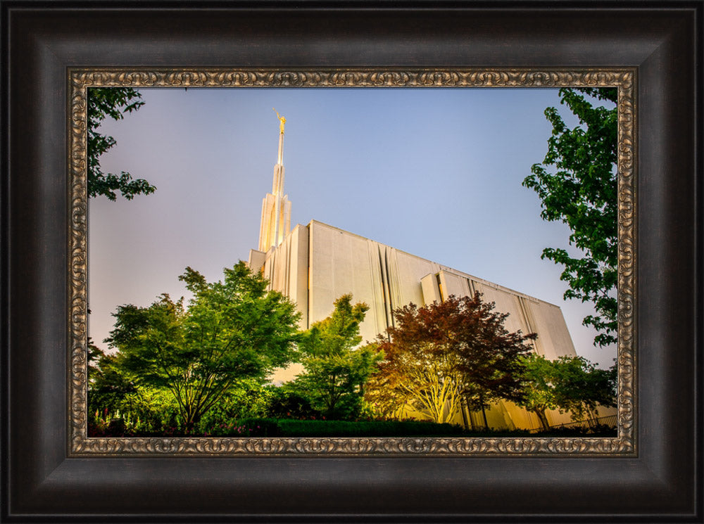Seattle Temple - Sunset from the Side by Scott Jarvie