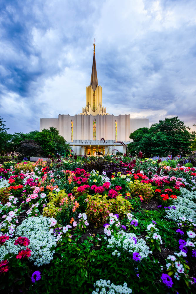 Jordan River Temple Below the Garden by Scott Jarvie Altus Fine Art