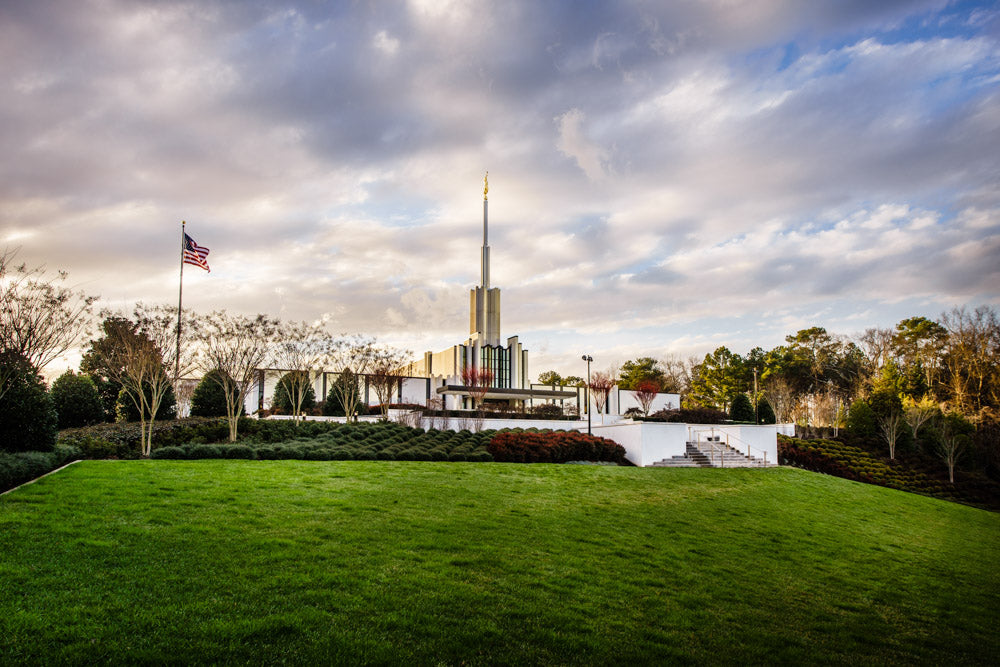 Atlanta Temple - Lawn View by Scott Jarvie