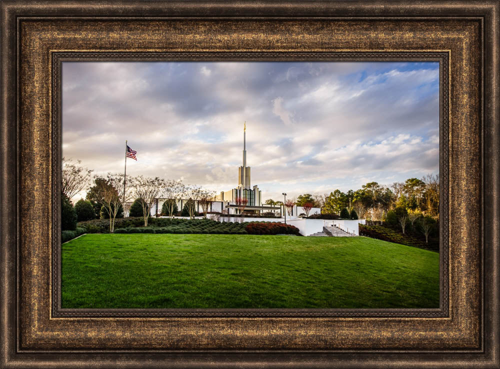 Atlanta Temple - Lawn View by Scott Jarvie