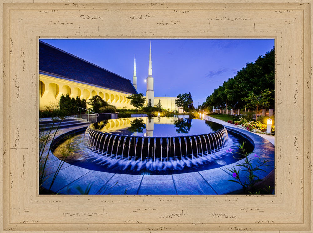 Boise Temple - Reflection Pool by Scott Jarvie