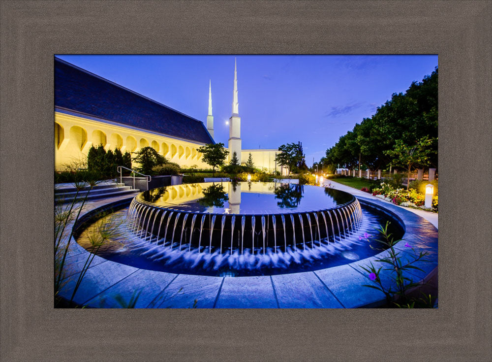 Boise Temple - Reflection Pool by Scott Jarvie