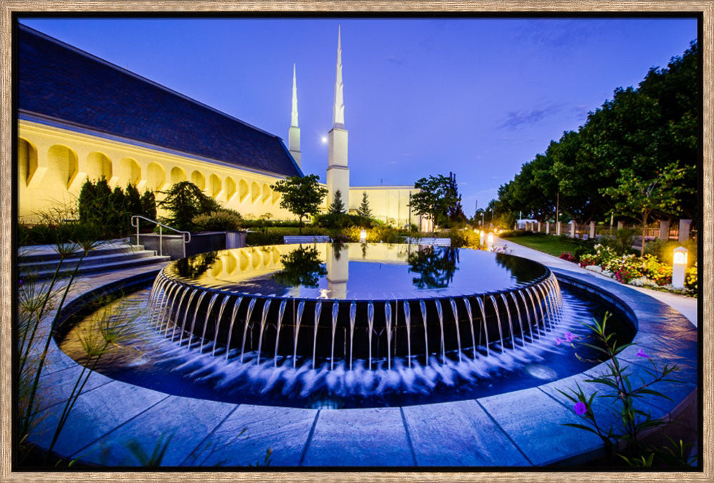 Boise Temple - Reflection Pool by Scott Jarvie