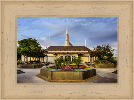 Boise Temple - Flowers by Scott Jarvie