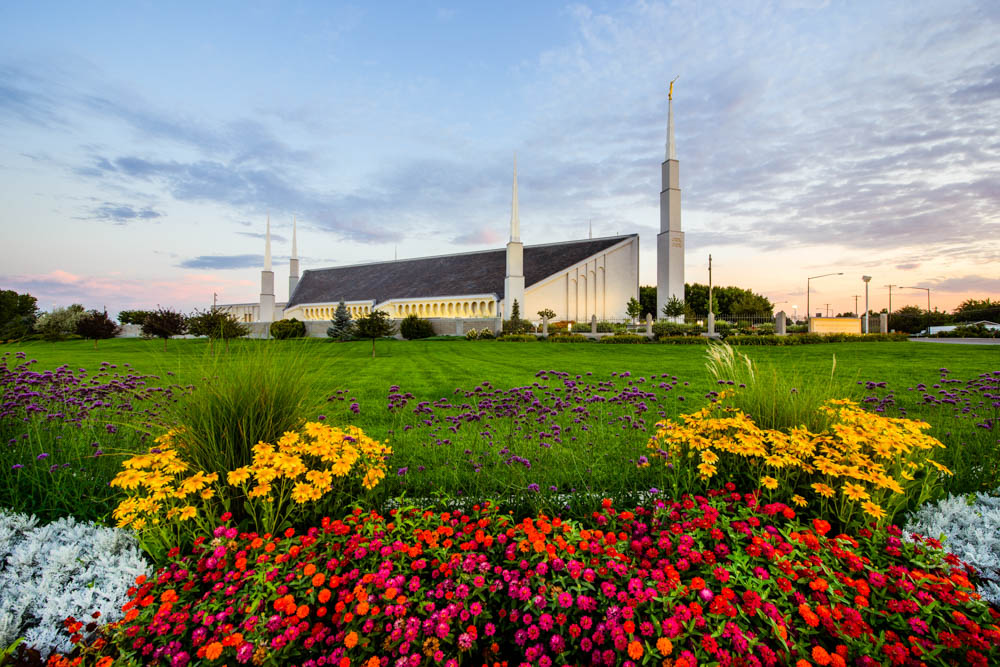 Boise Temple - Garden View by Scott Jarvie