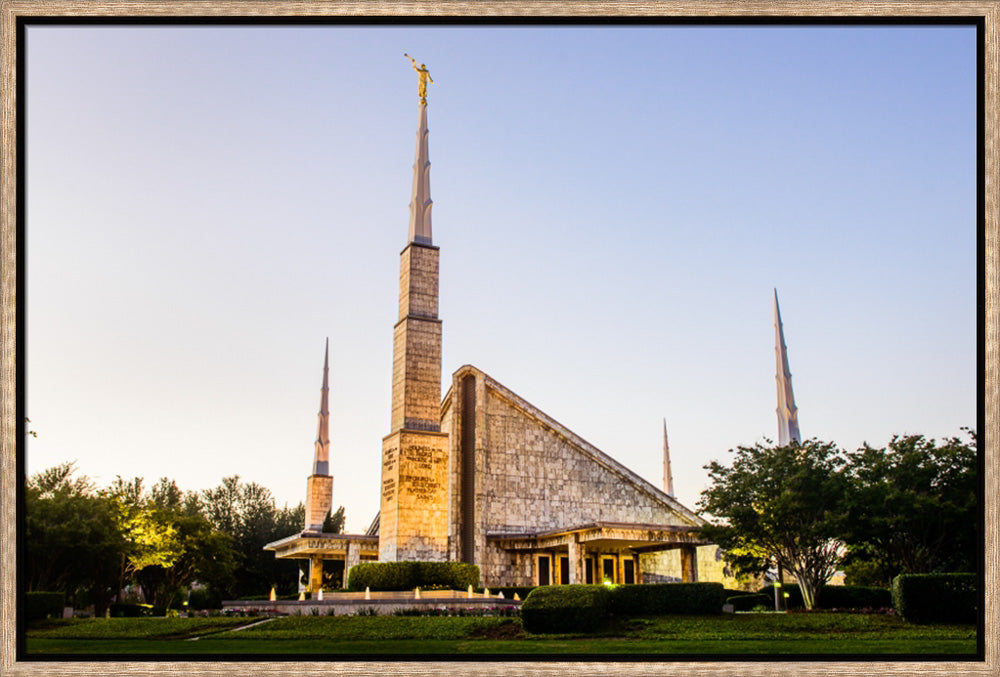 Dallas Temple - Lights at Dusk by Scott Jarvie